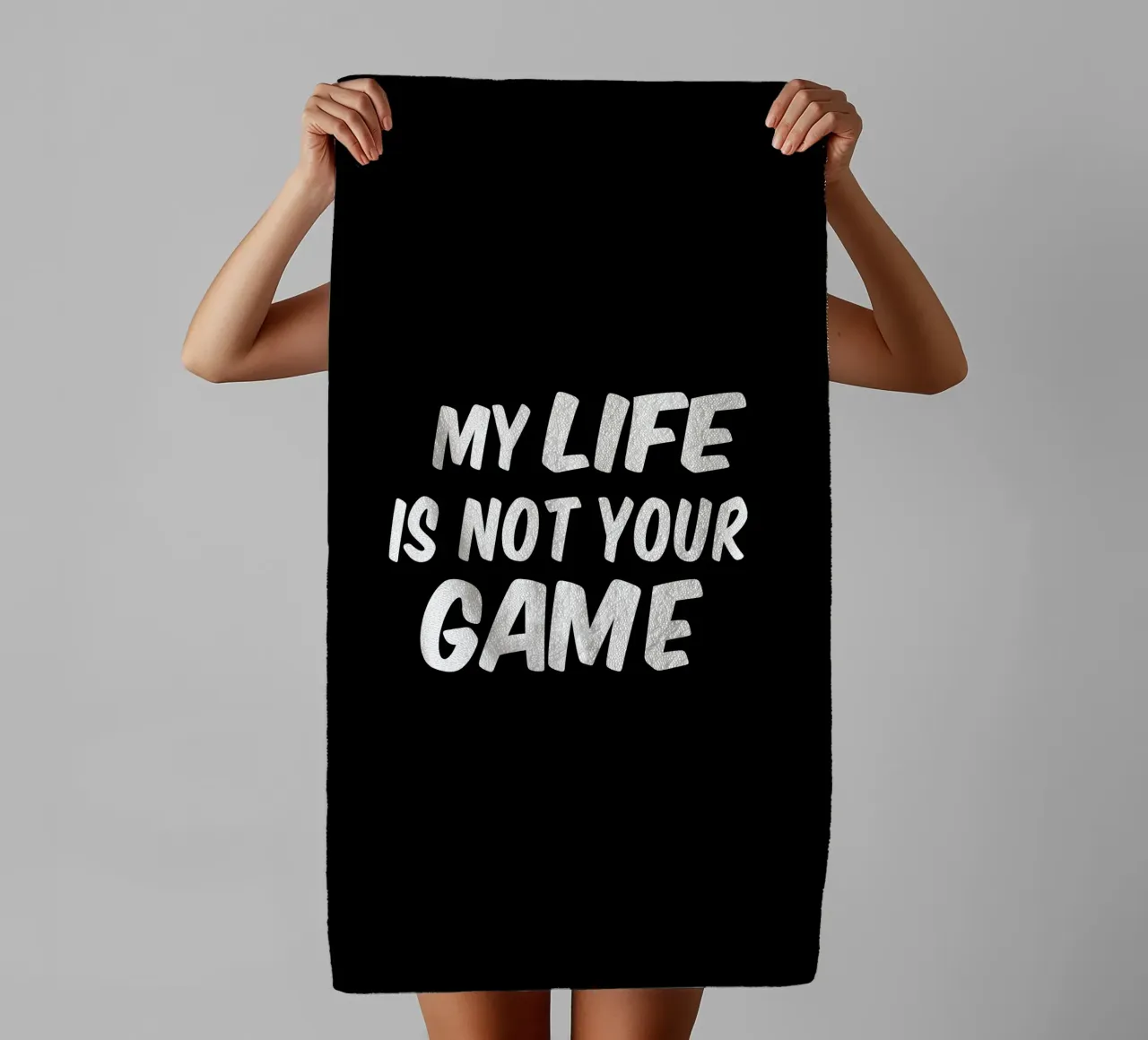 My life is not your game asciugamano da bagno da happieeagle