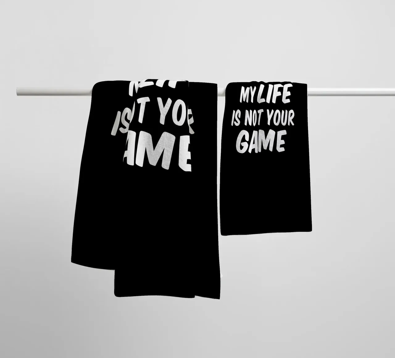 My life is not your game asciugamano da bagno da happieeagle