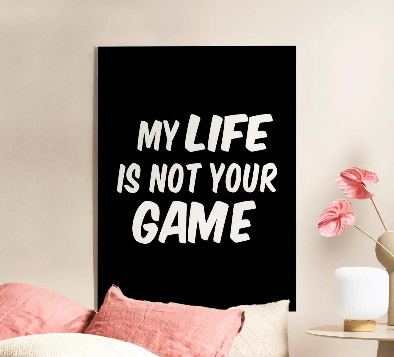 My life is not your game Acryl-Glas von happieeagle