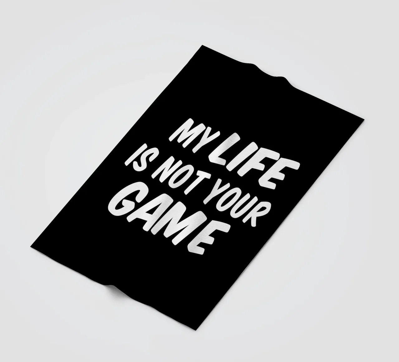 My life is not your game coperta in pile da happieeagle