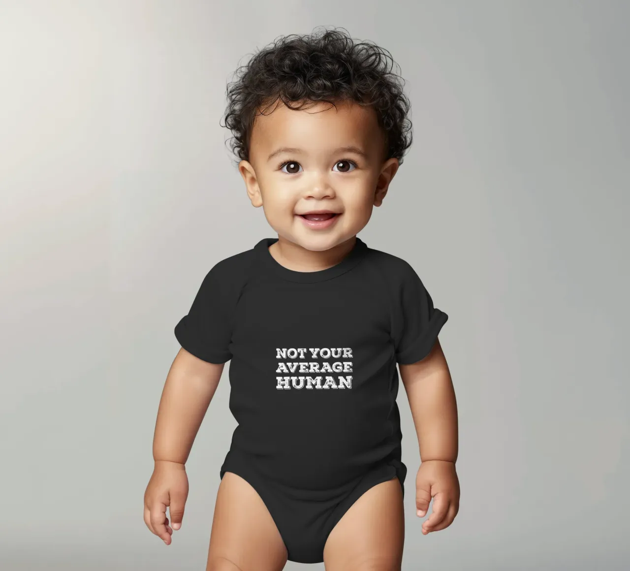 Not your average human body neonato maniche corte da happieeagle