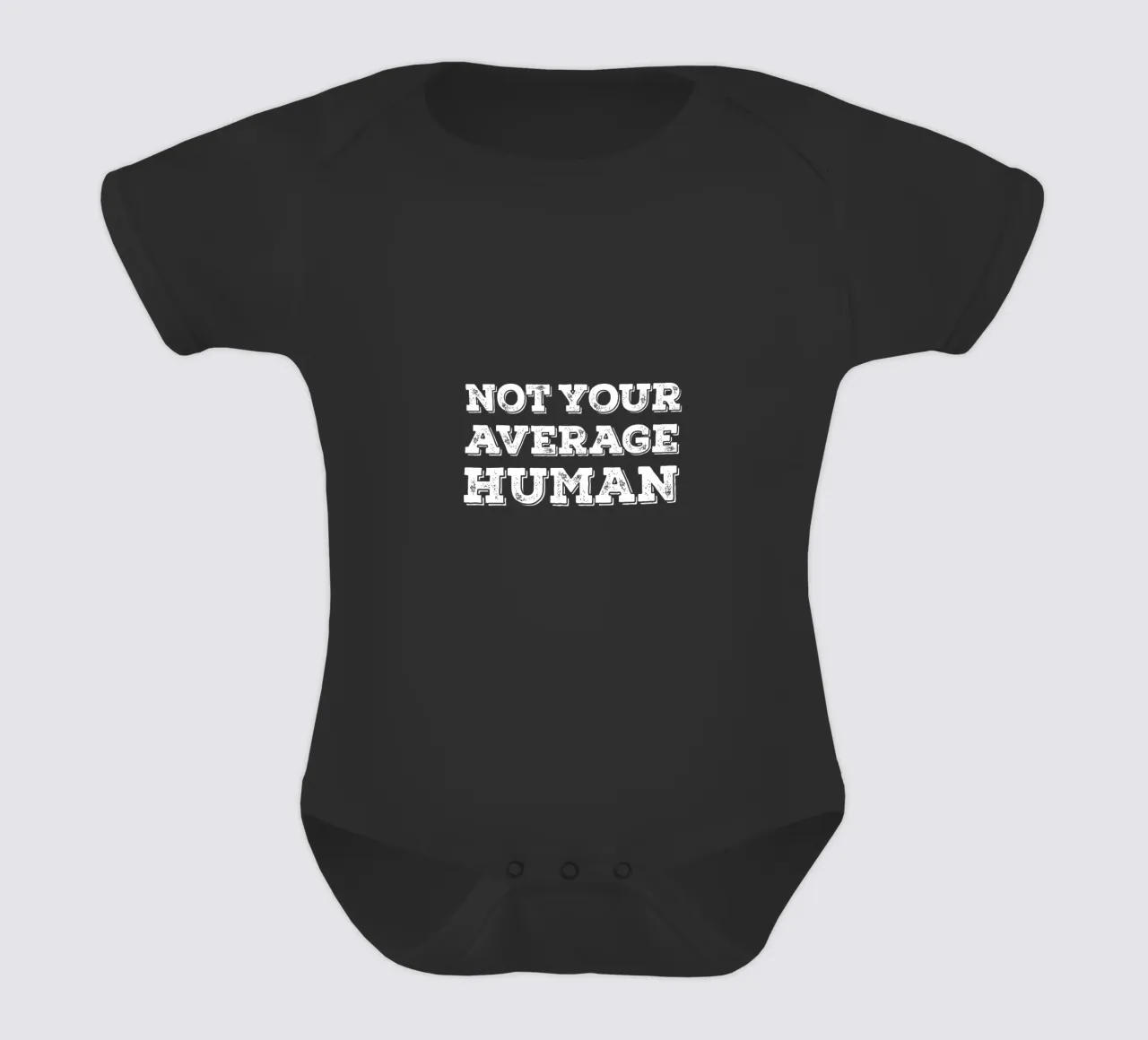 Not your average human body neonato maniche corte da happieeagle