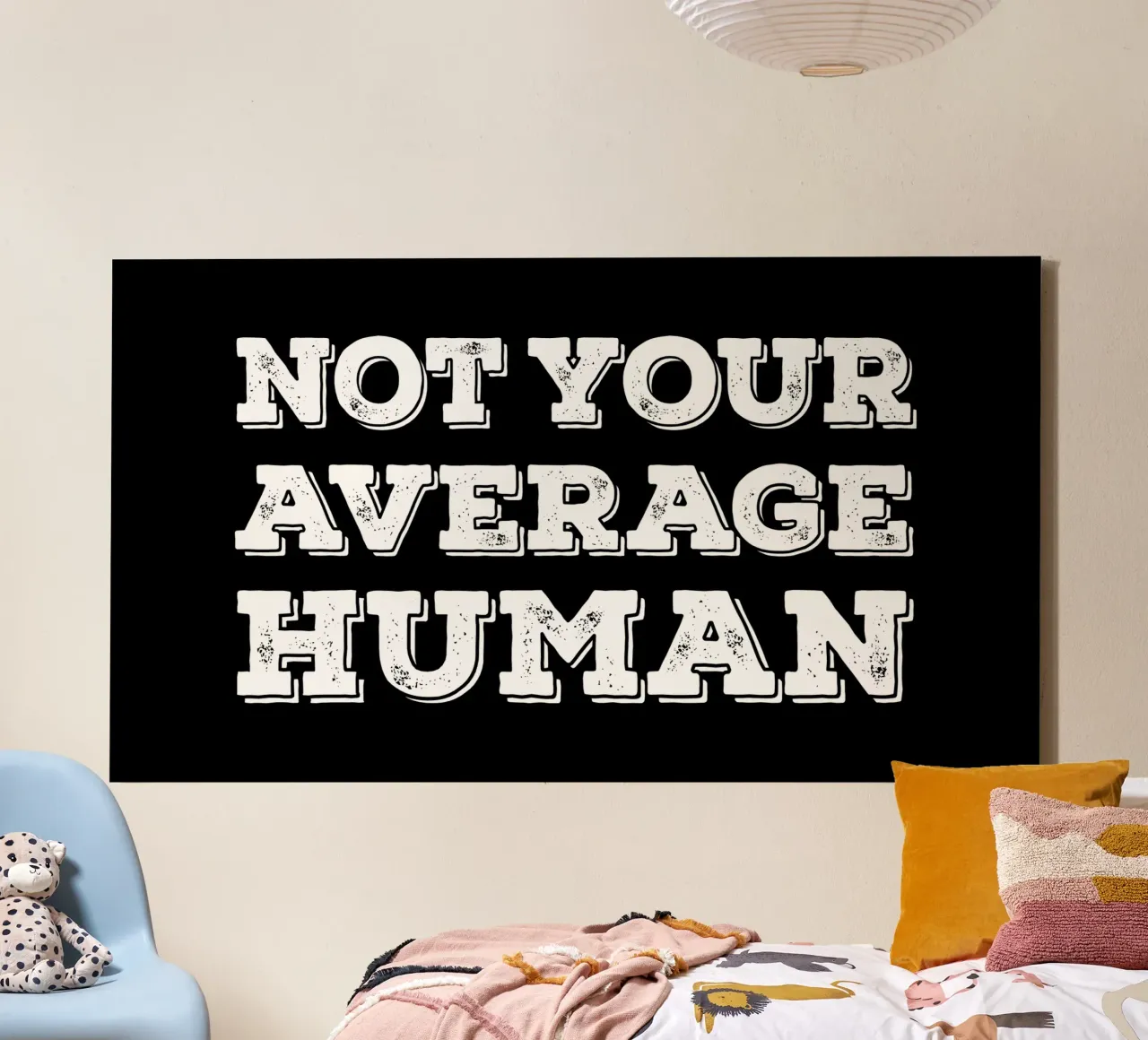 Not your average human tela con Cornice a cassetta da happieeagle