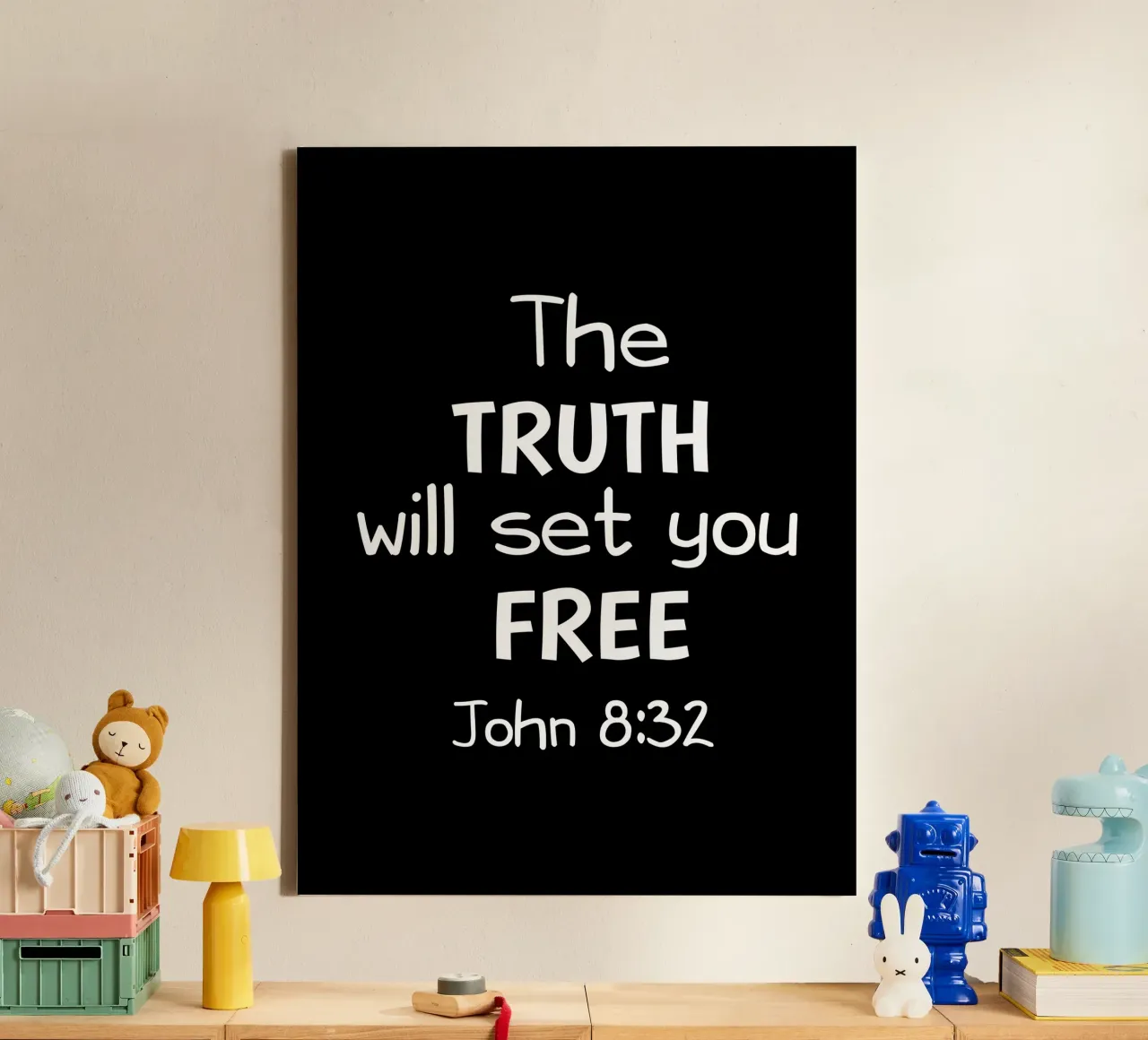 The truth will set you free tela con Cornice a cassetta da happieeagle
