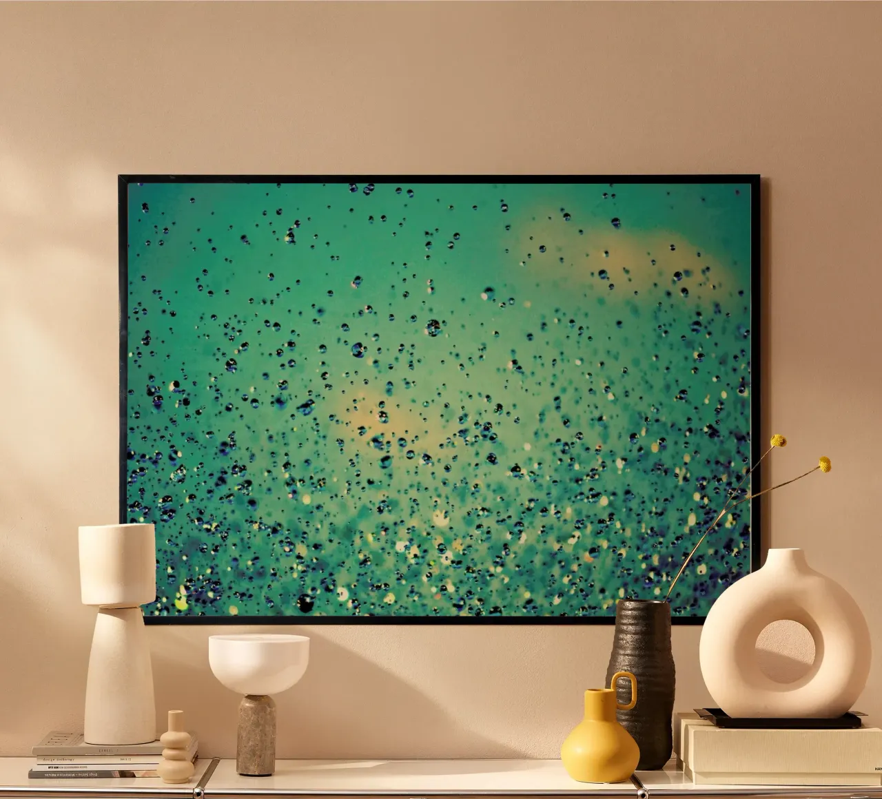 lullaby, Close Your Eyes poster con telaio in alluminio da Robin Delean