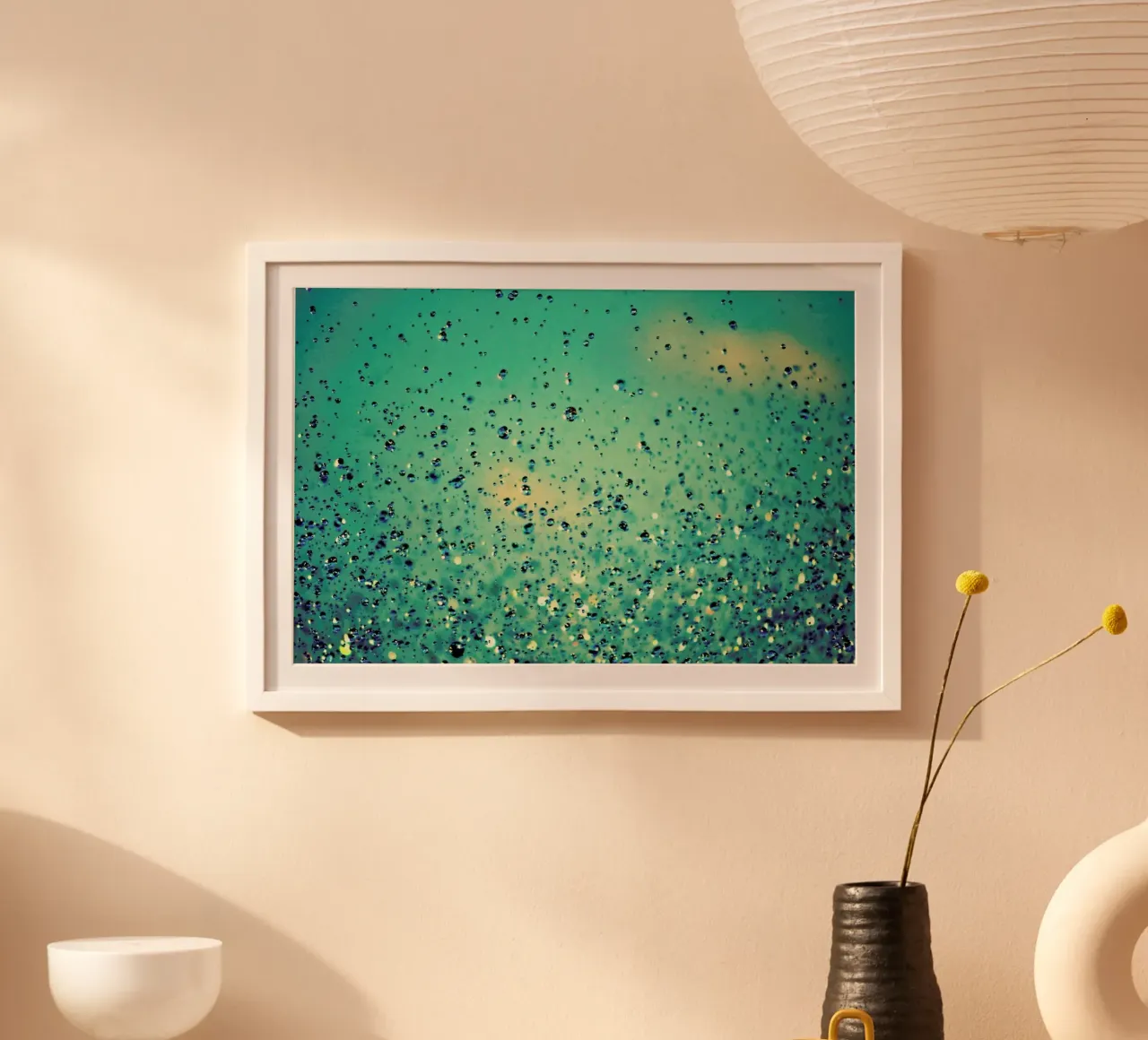 lullaby, Close Your Eyes poster con telaio in alluminio da Robin Delean
