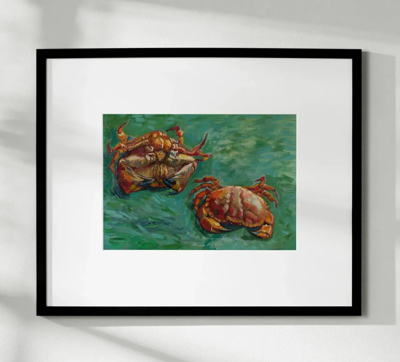 Zwei Krebse - Vincent van Gogh poster con telaio in plastica da Carinaprint