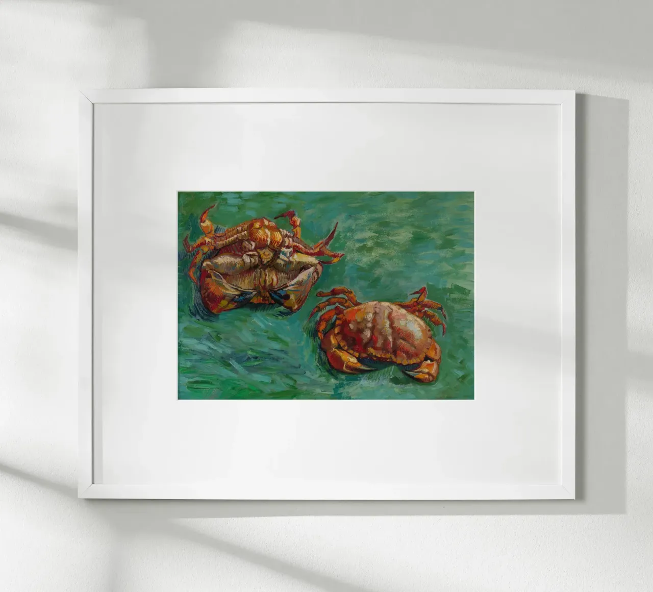 Zwei Krebse - Vincent van Gogh poster con telaio in plastica da Carinaprint