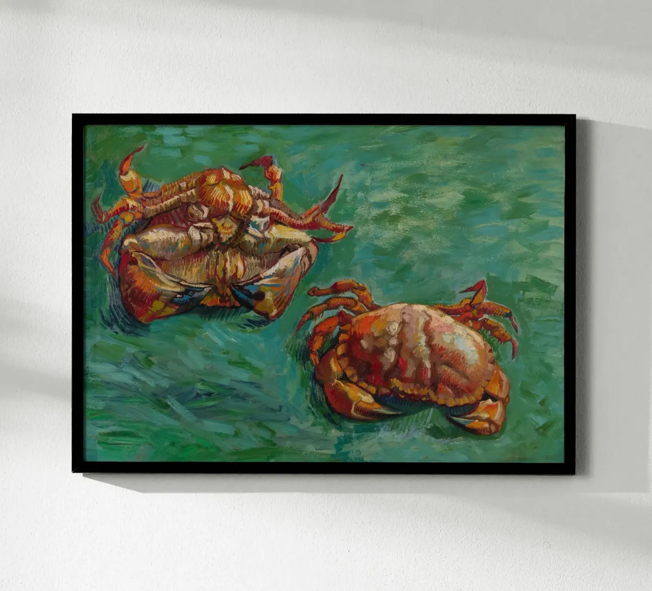 Zwei Krebse - Vincent van Gogh poster con telaio in plastica da Carinaprint
