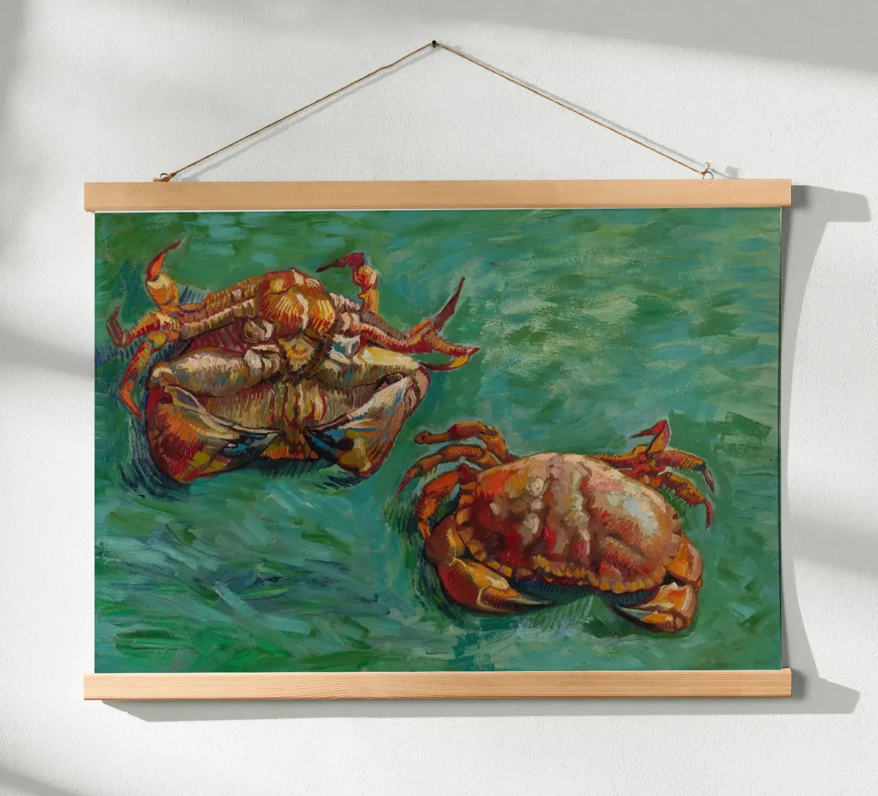 Zwei Krebse - Vincent van Gogh poster con telaio in plastica da Carinaprint