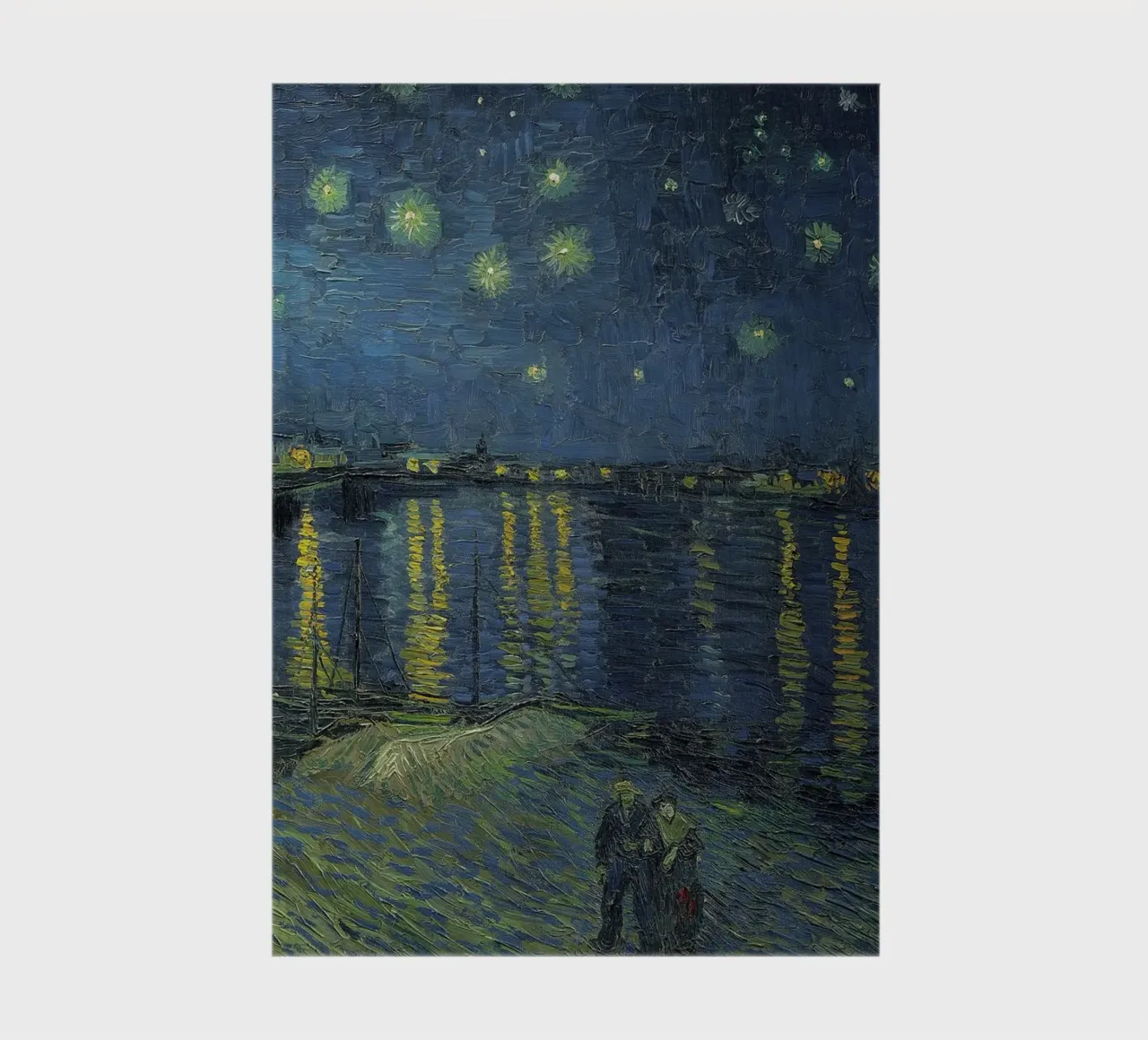 Gogh - Sterrennacht - Rhône notitieboek van Carinaprint
