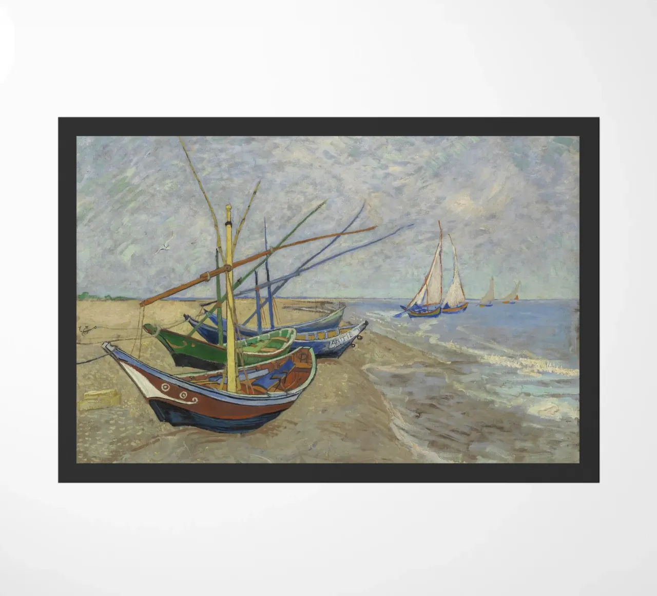 Van Gogh - Boote a Les Saintes zerbino da Carinaprint