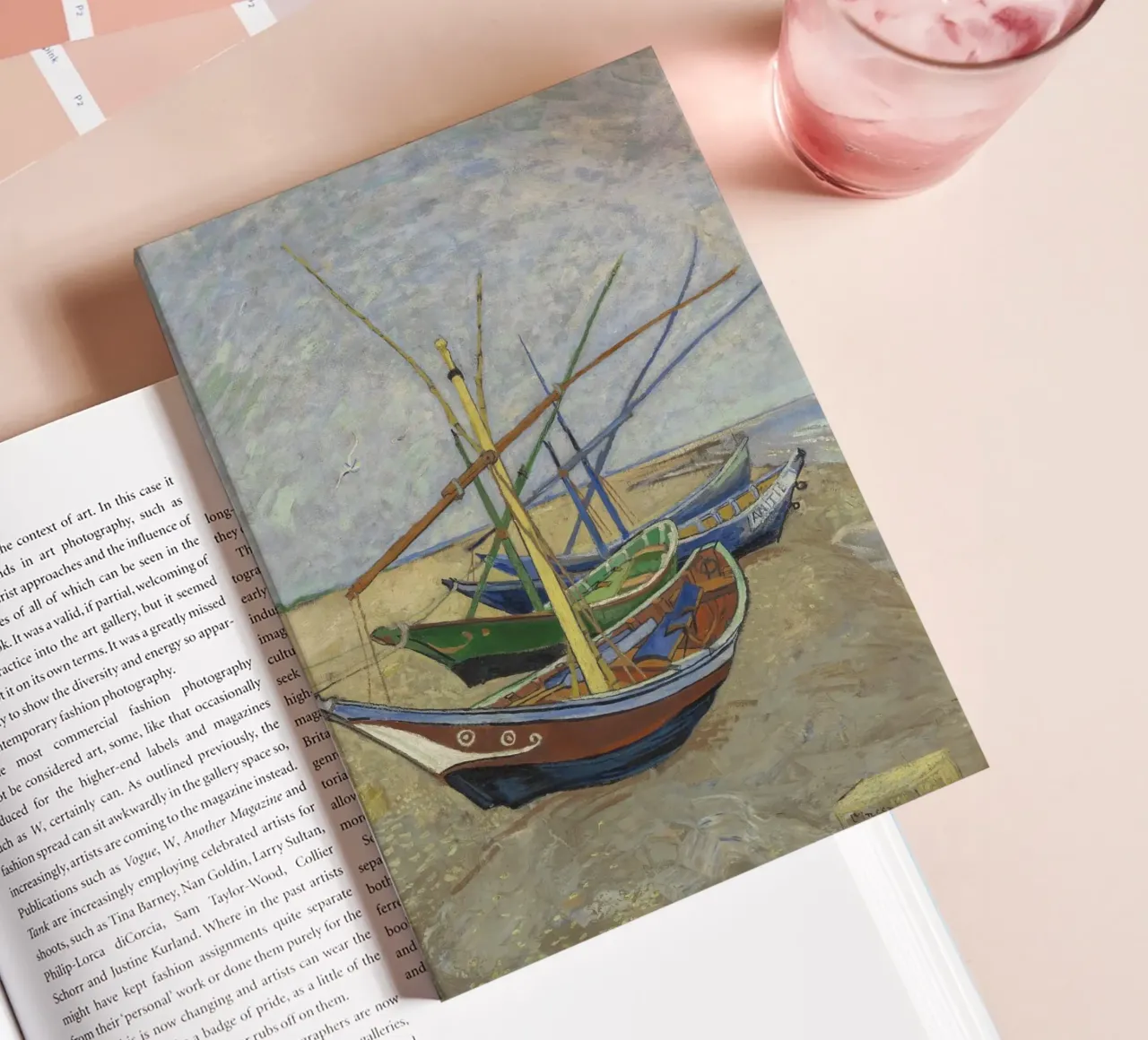 Van Gogh - Boote in Les Saintes notebook by Carinaprint