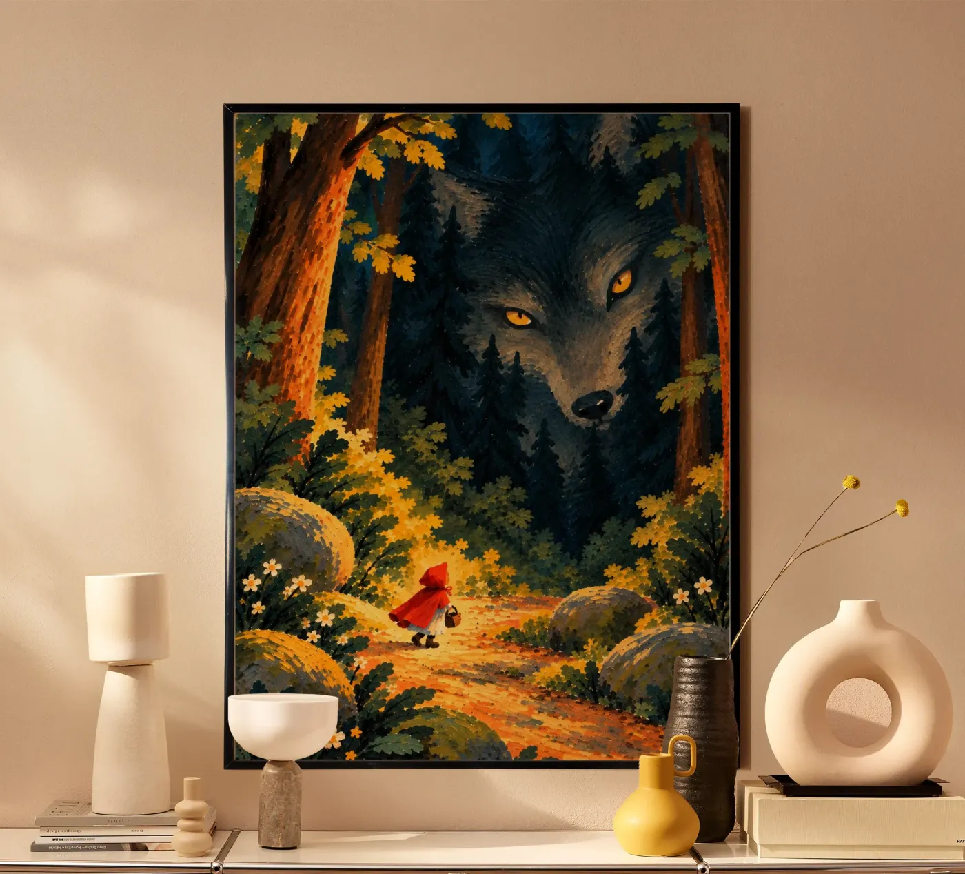 Rotkäppchen Poster von Miss Tigri