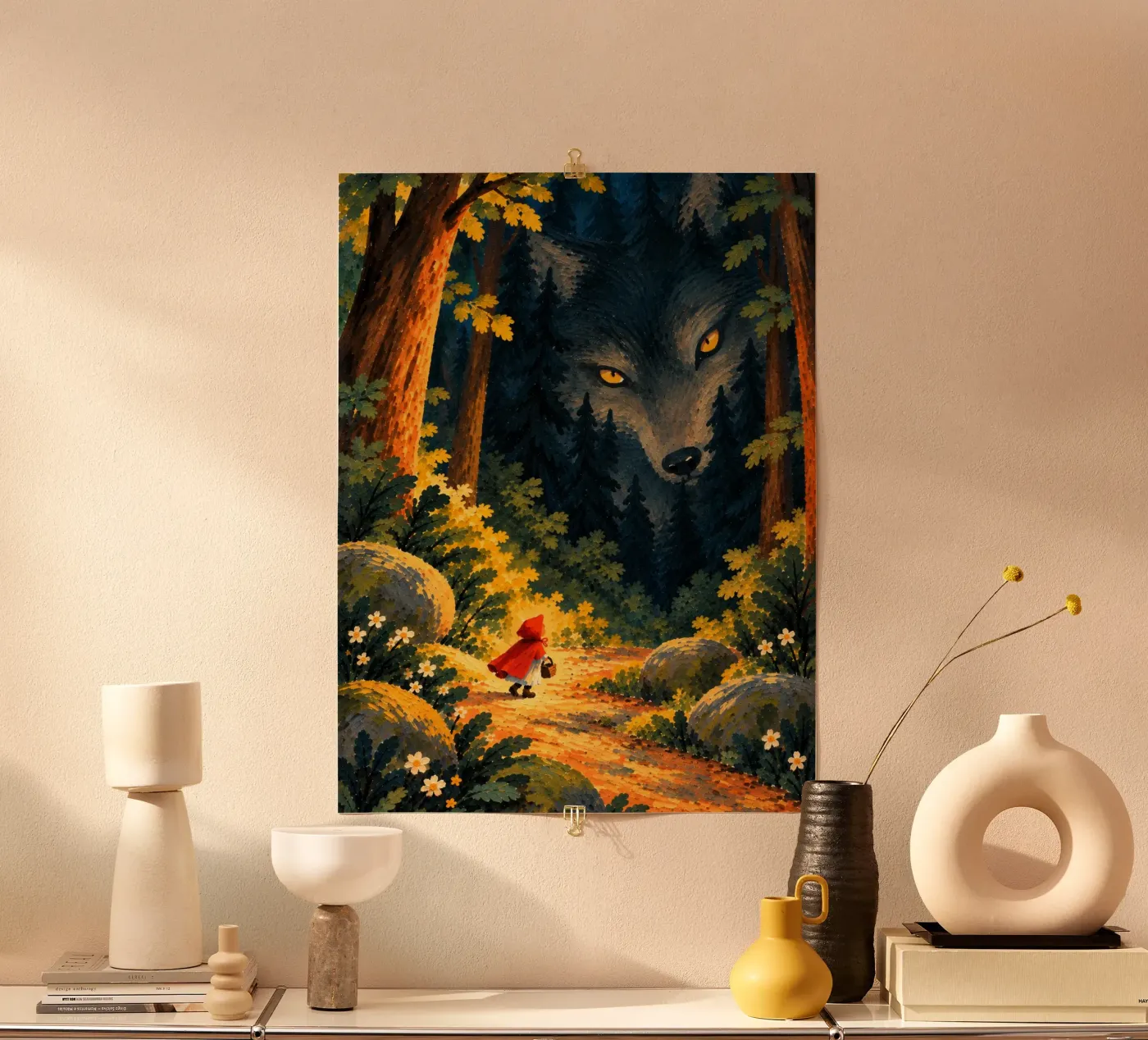 Rotkäppchen Poster von Miss Tigri