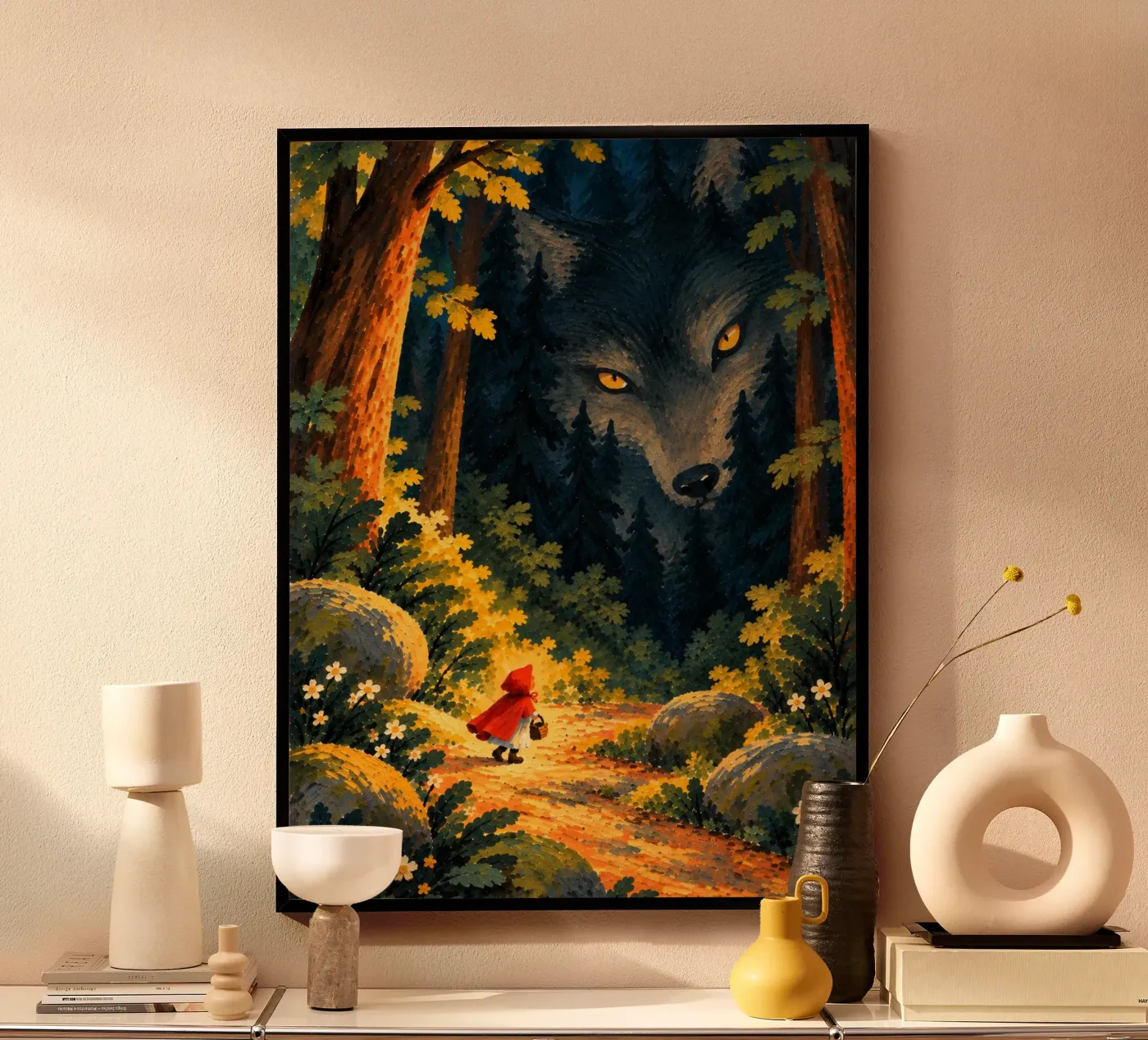 Rotkäppchen Poster von Miss Tigri