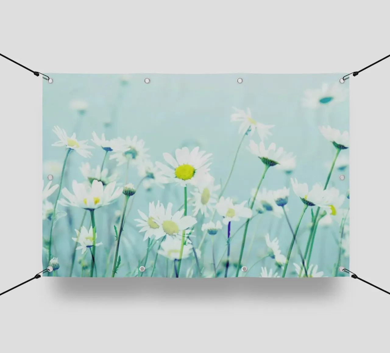 Dancing Daisies telo in pvc da Robin Delean