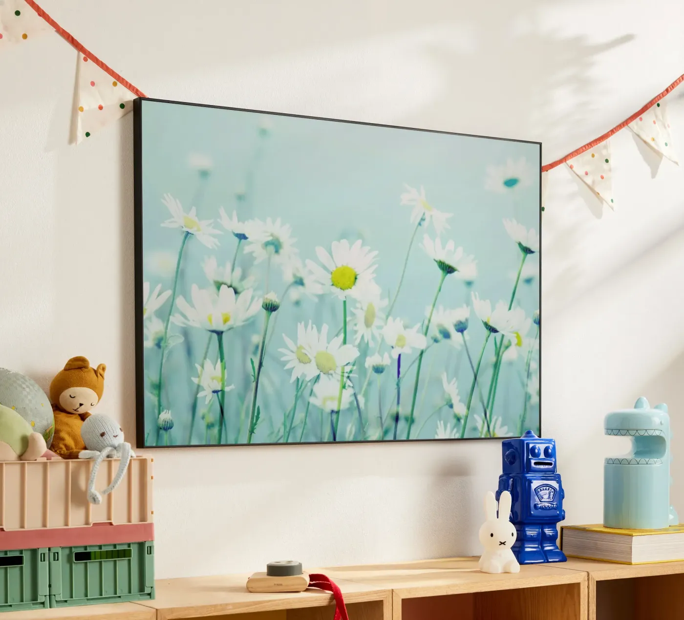 Dancing Daisies alluminio dibond da Robin Delean