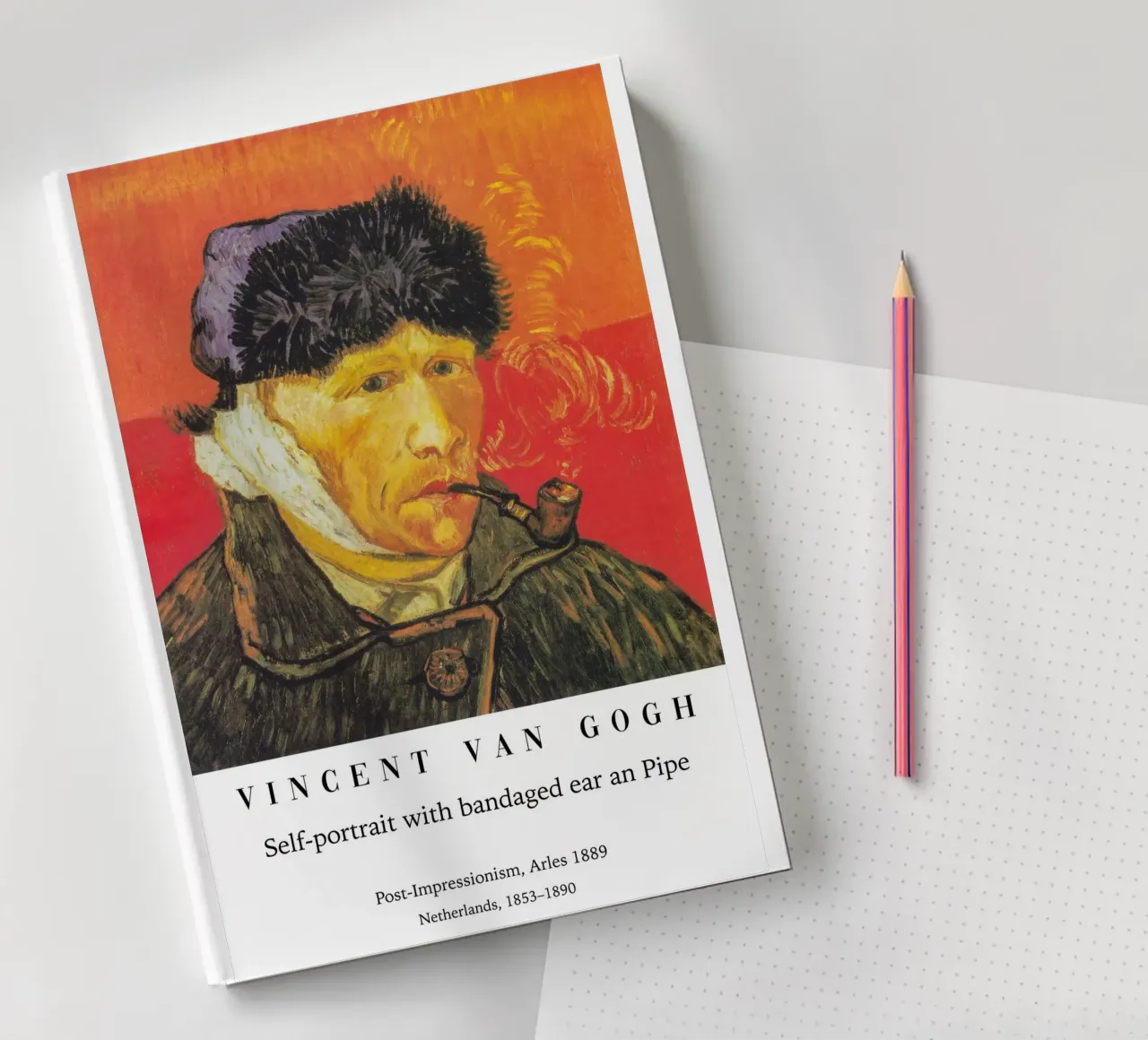 Van Gogh - con un orecchio fasciato diario da Carinaprint