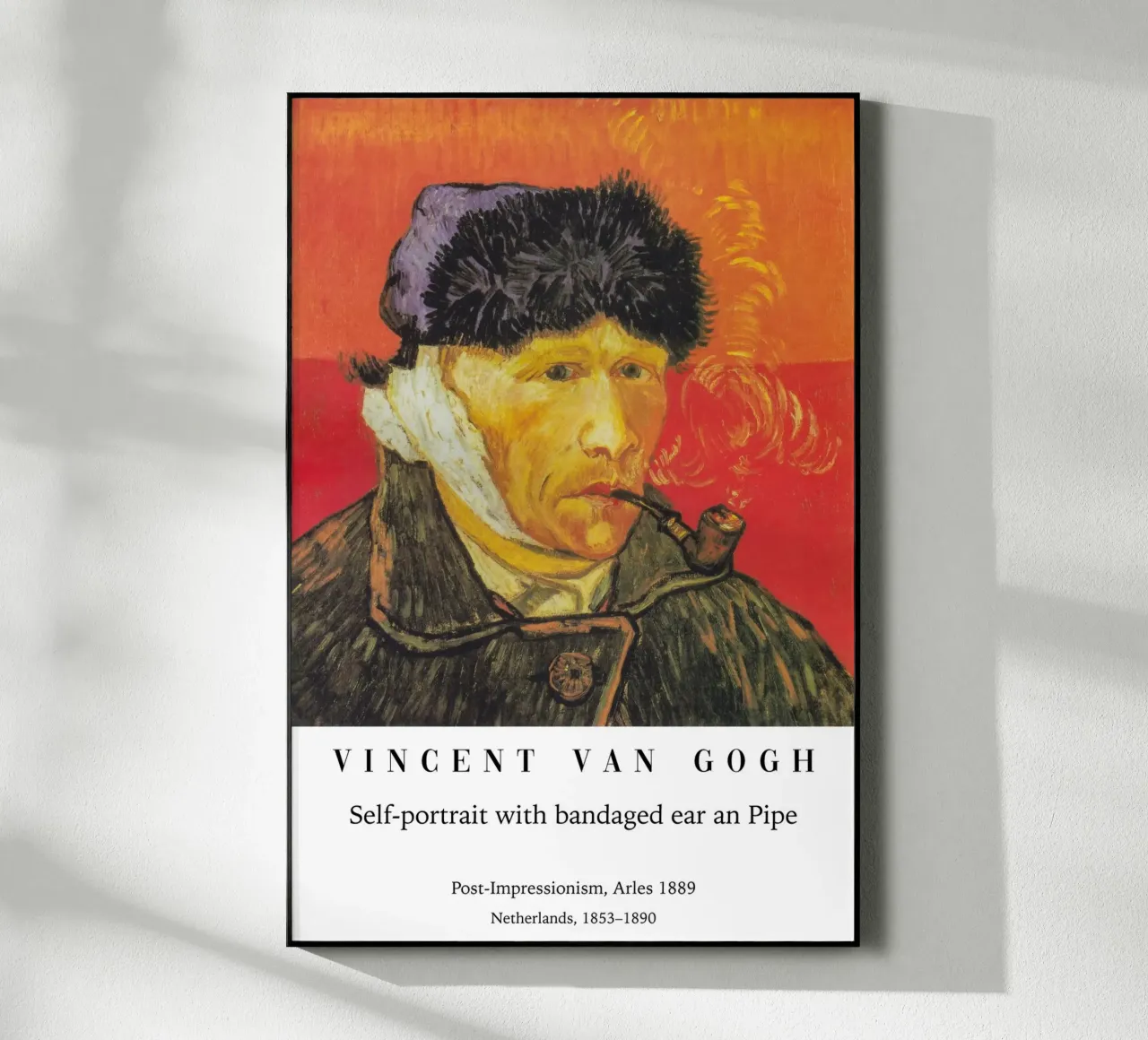 Van Gogh - con un orecchio fasciato plexiglass da Carinaprint