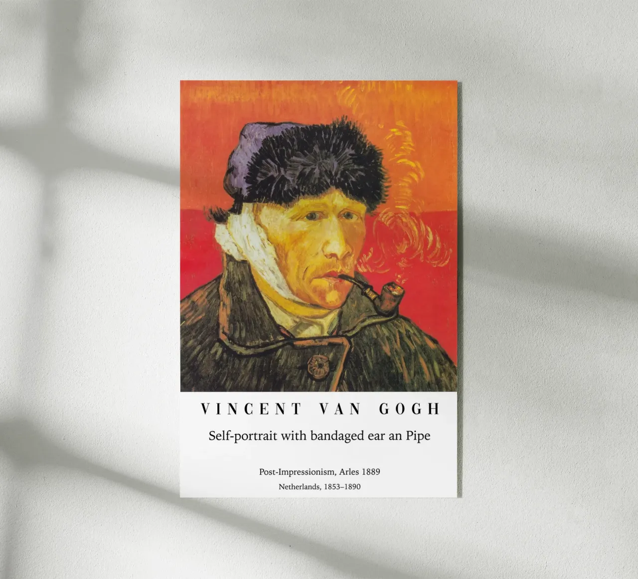 Van Gogh - con un orecchio fasciato plexiglass da Carinaprint