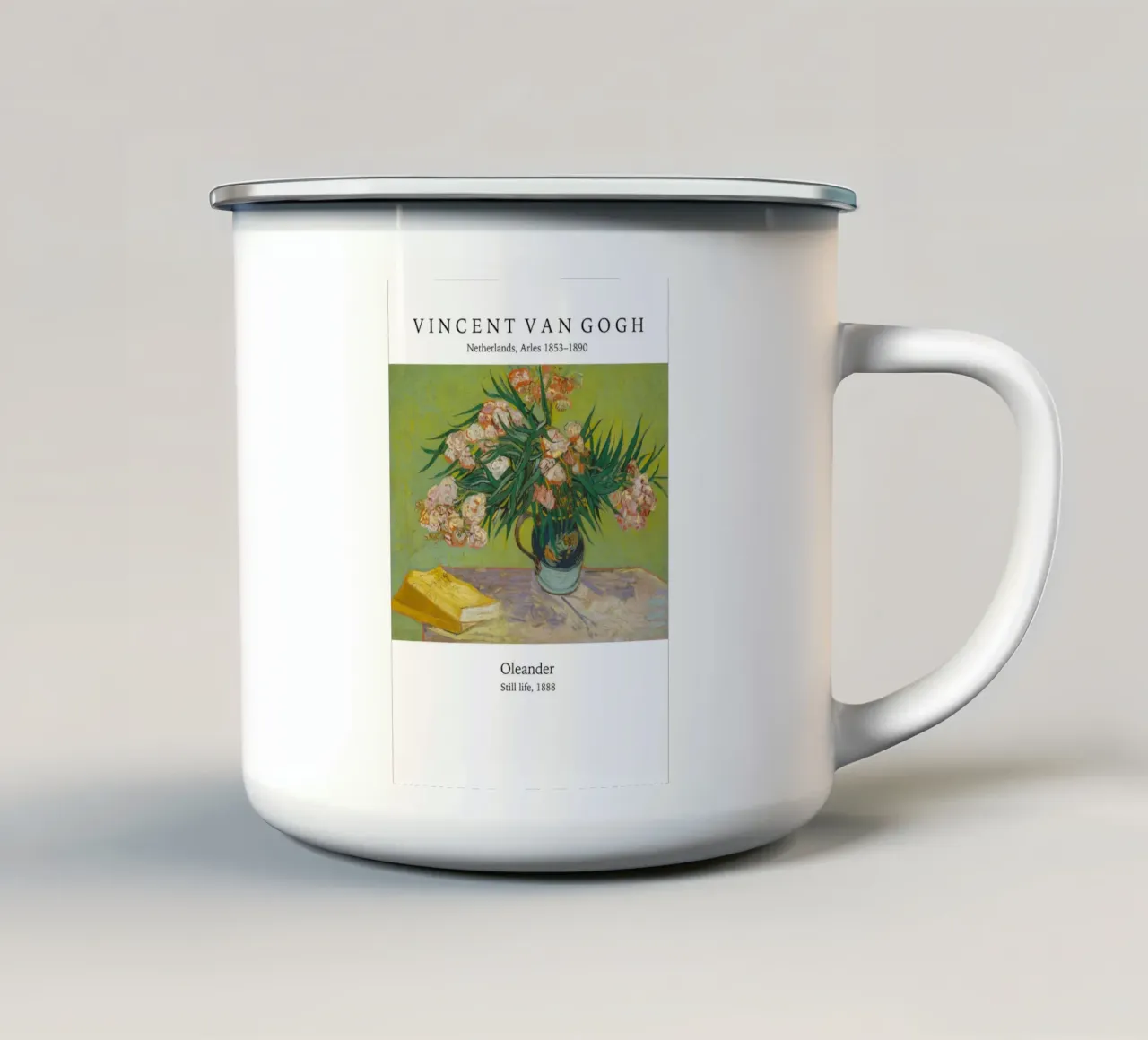 Vincent van Gogh - Oleandro tazza in smalto da Carinaprint