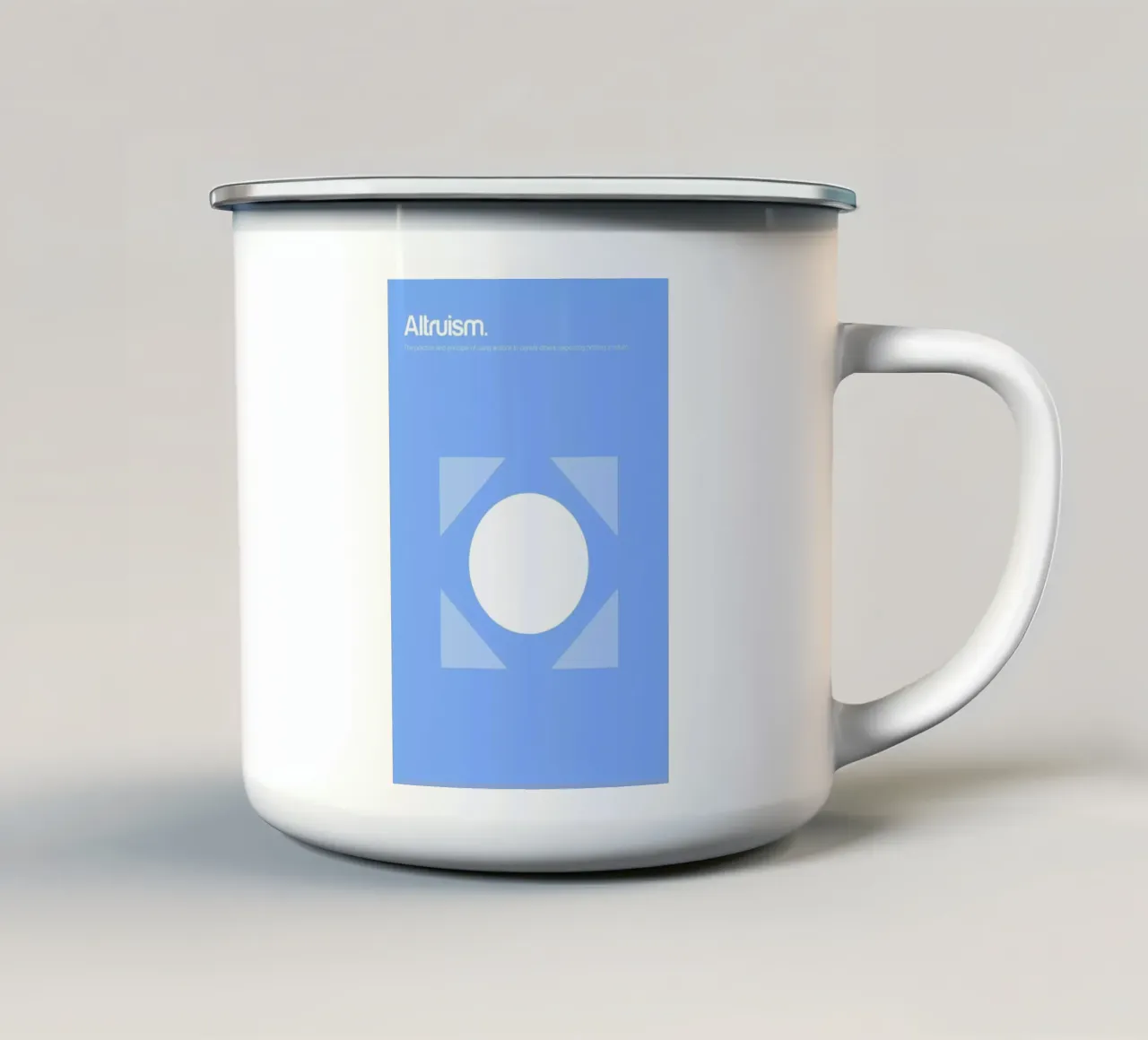 Altruism tazza in smalto da Genís Carreras