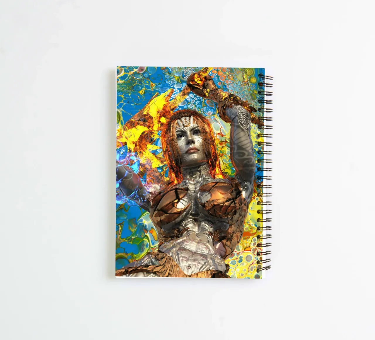 Portrait of the Witch Melania spiral notebook by the-witcher