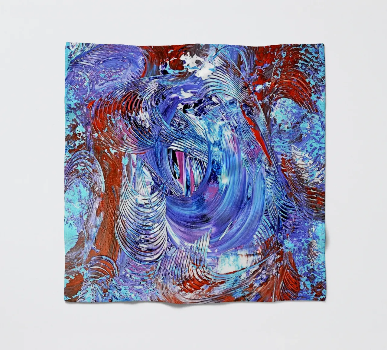 IDEAL GIFT 63 coperta in pile da Thierry Vobmann Abstract painting