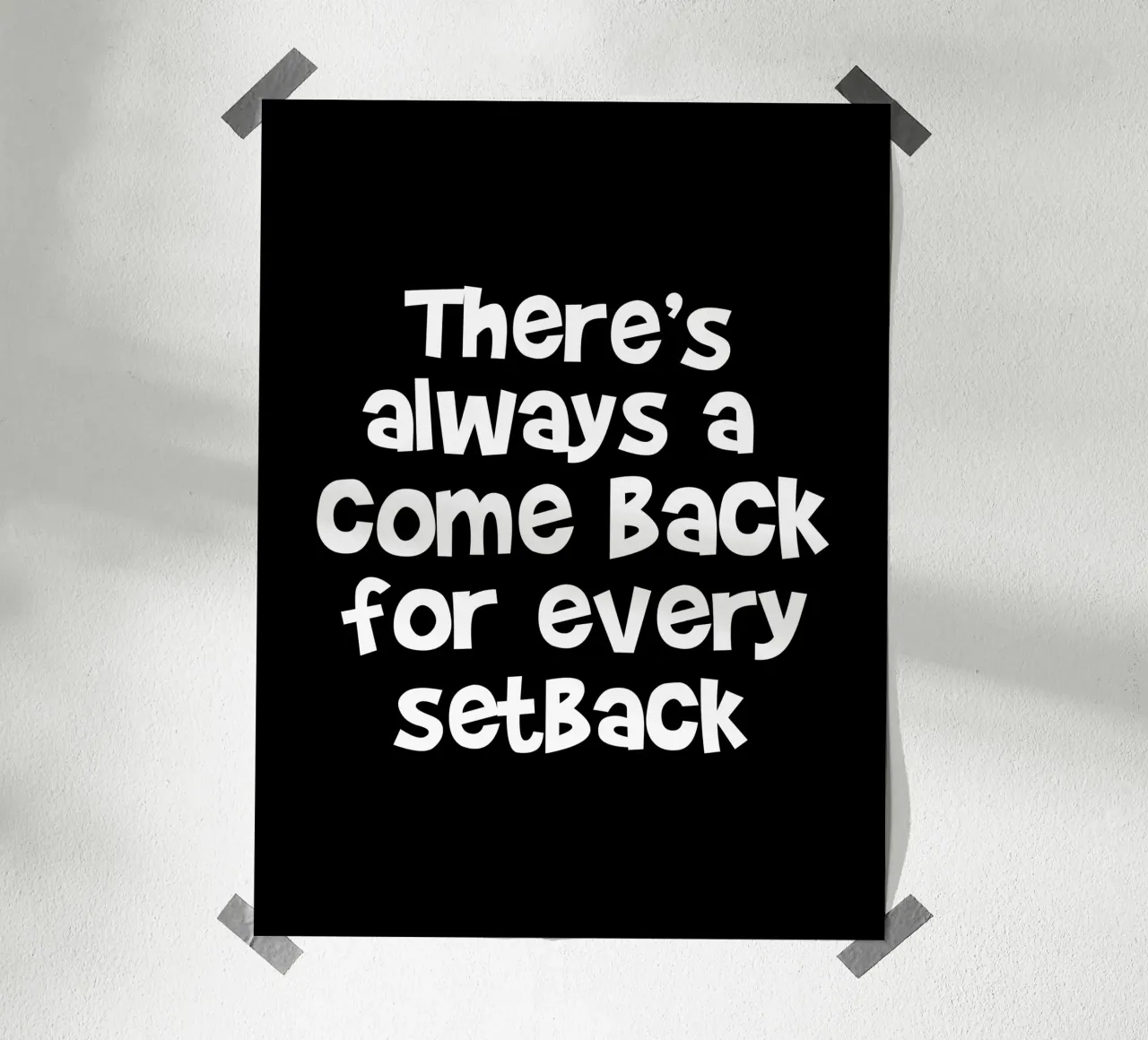 There's always a come back for every set back carta hahnemühle da happieeagle