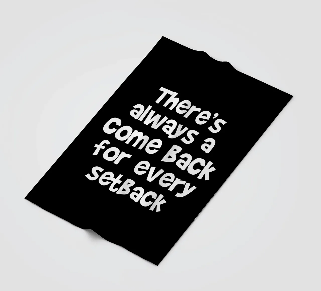 There's always a come back for every set back coperta in pile da happieeagle