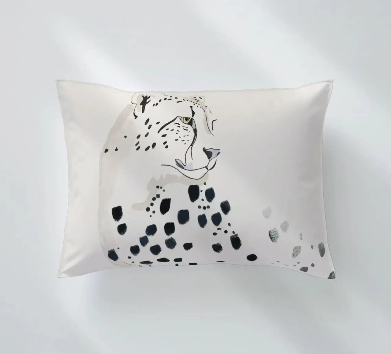 Ghepardo 15 Bianco e Nero cuscino da ThingDesign
