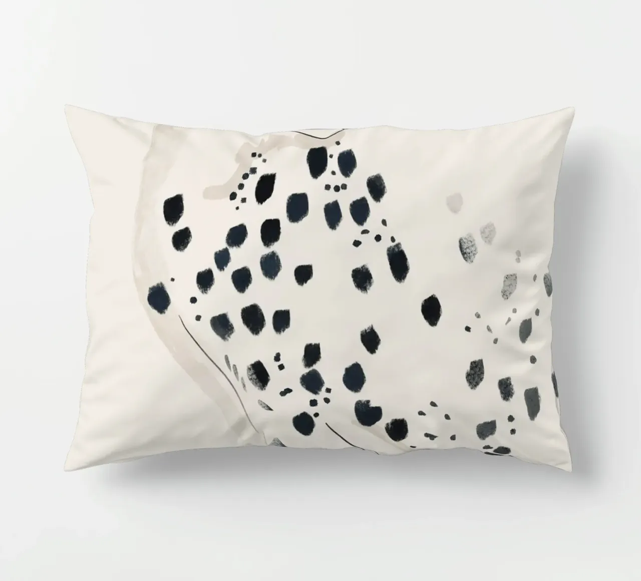 Ghepardo 15 Bianco e Nero cuscino da ThingDesign