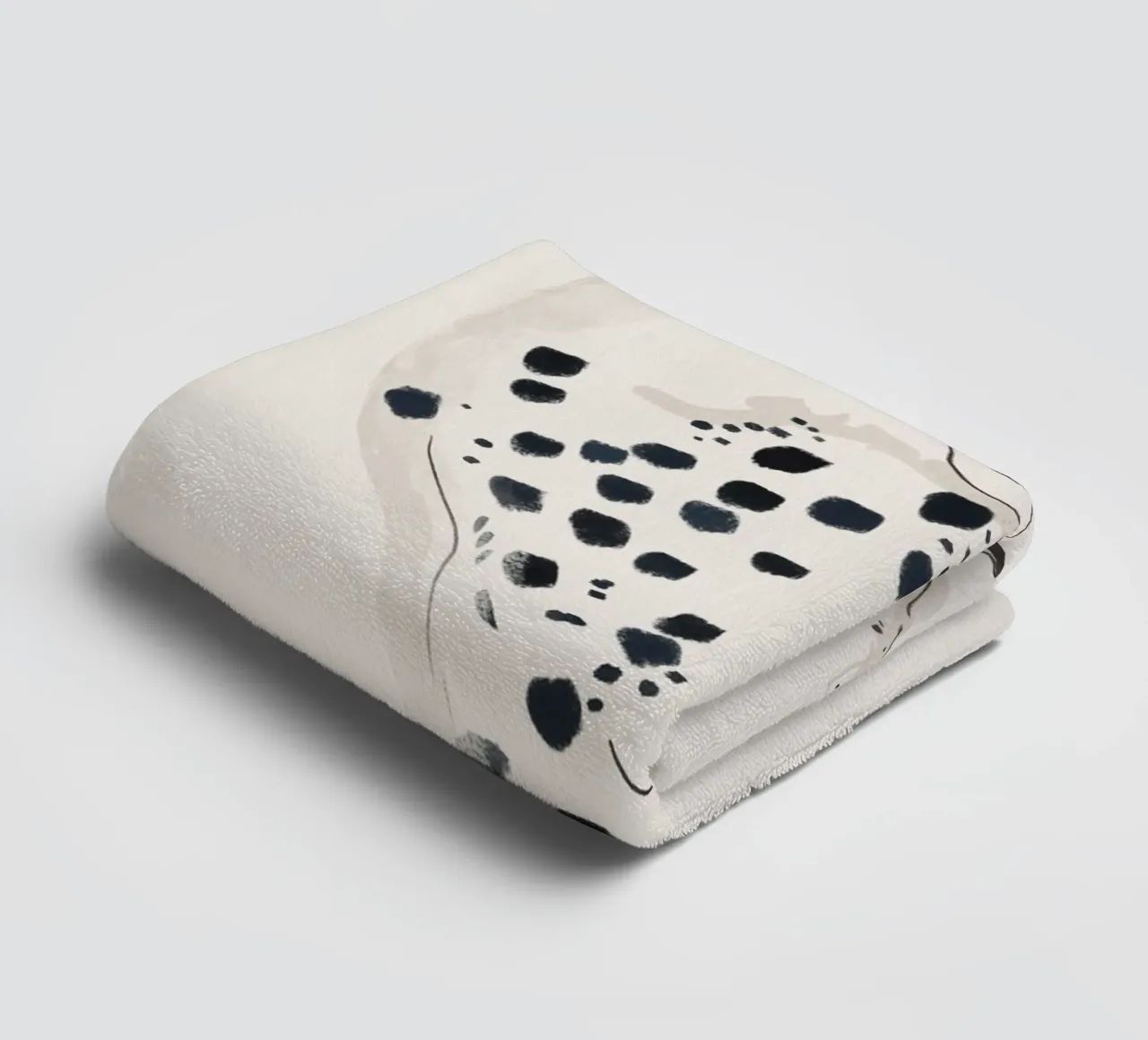 Ghepardo 15 Bianco e Nero asciugamano da bagno da ThingDesign
