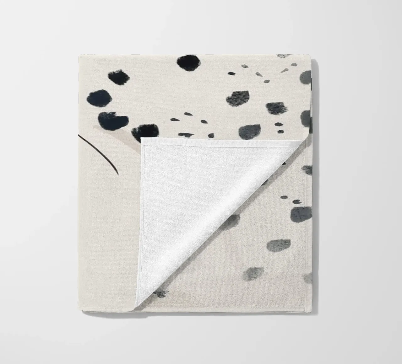 Ghepardo 15 Bianco e Nero telo mare da ThingDesign