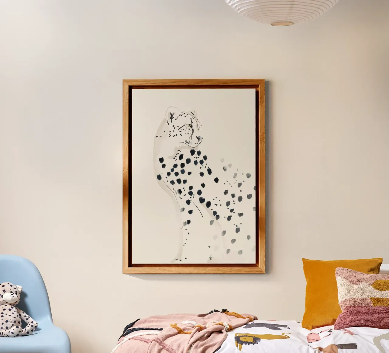 Ghepardo 15 Bianco e Nero alluminio dibond da ThingDesign