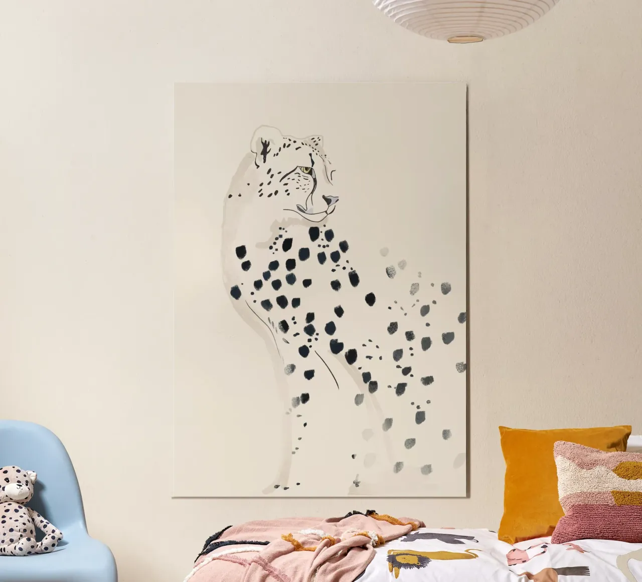 Ghepardo 15 Bianco e Nero alluminio dibond da ThingDesign