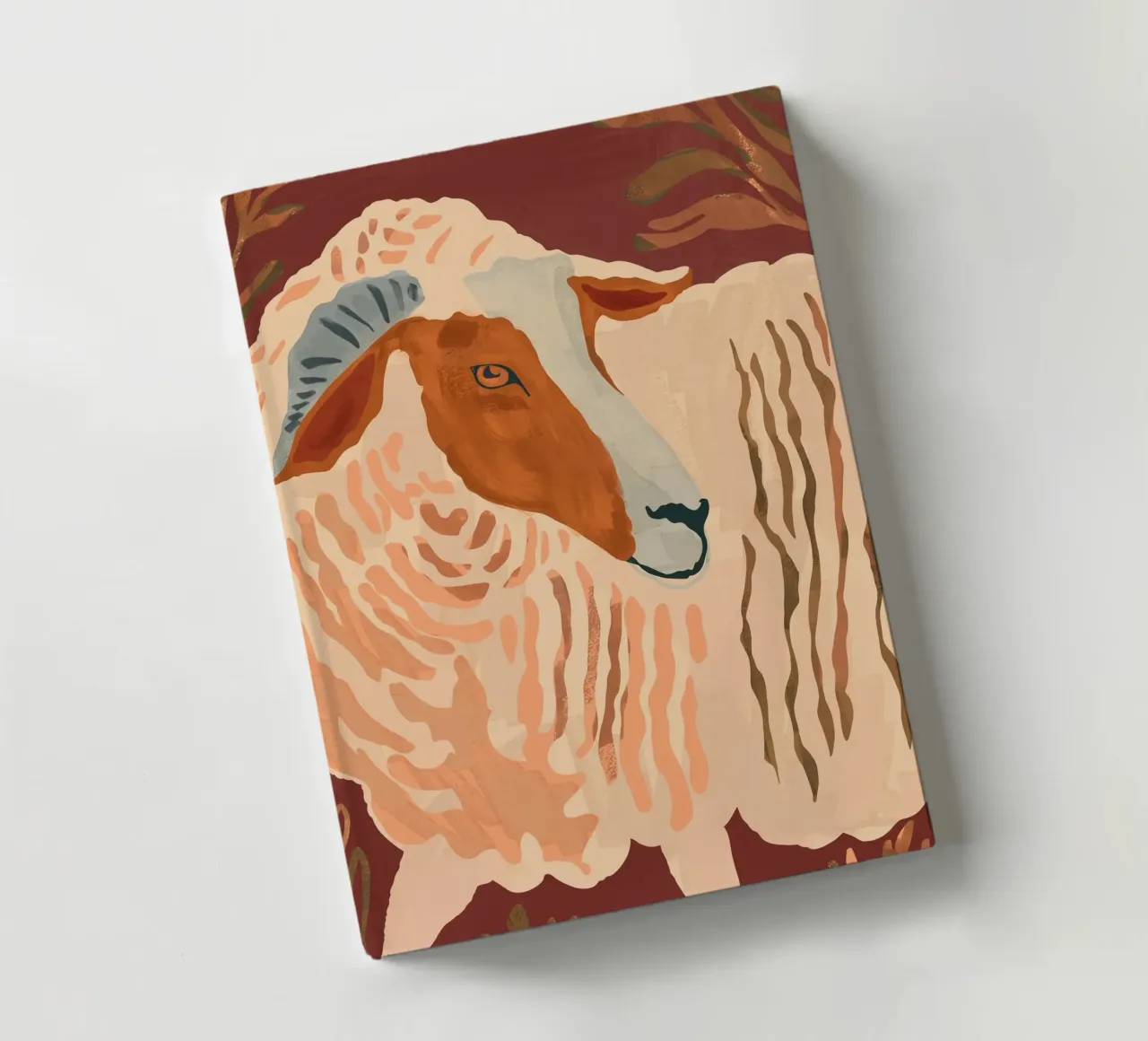 Abstract Rustic Ram notebook by ThingDesign