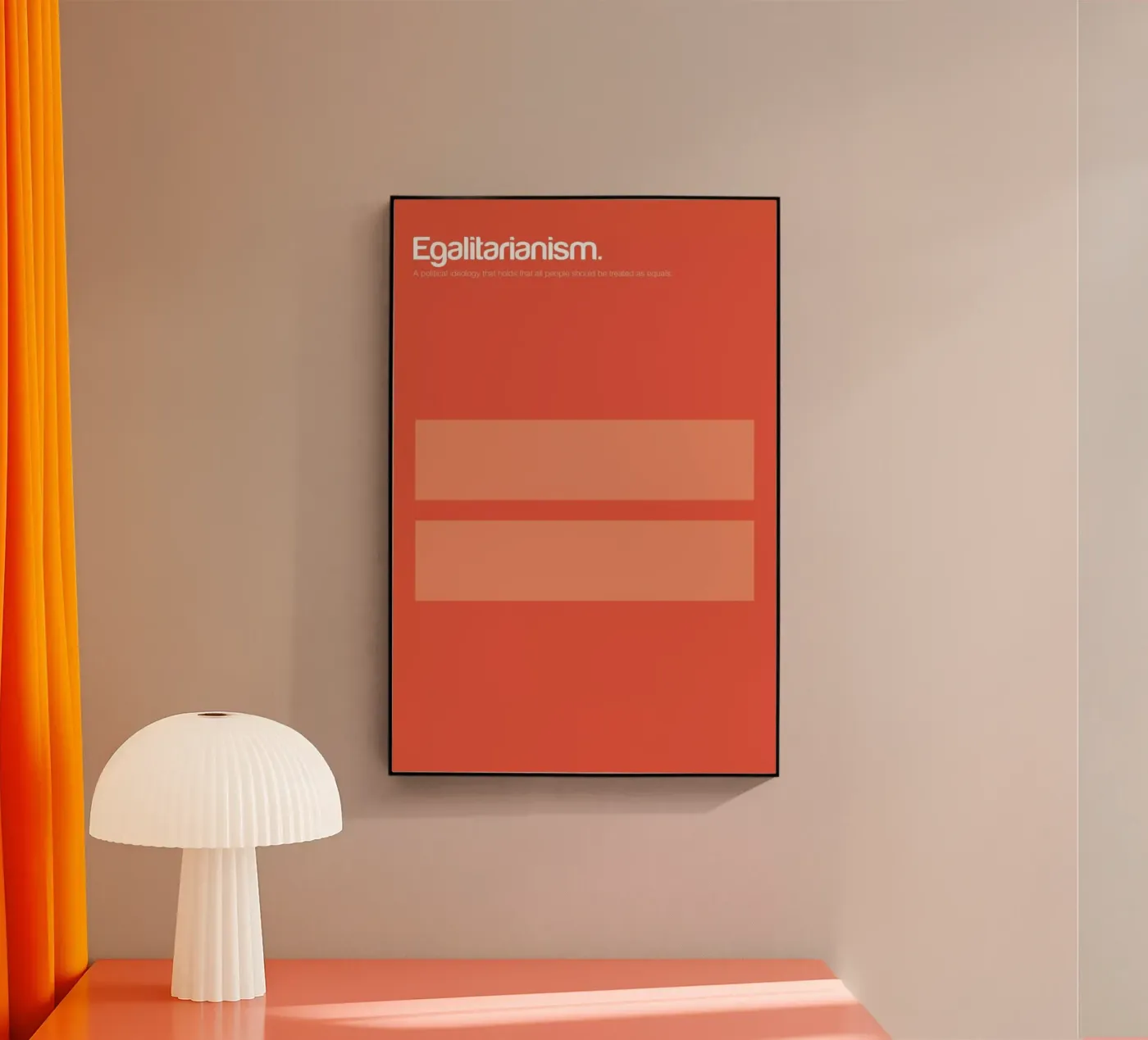 Egalitarianism acryl van Genís Carreras