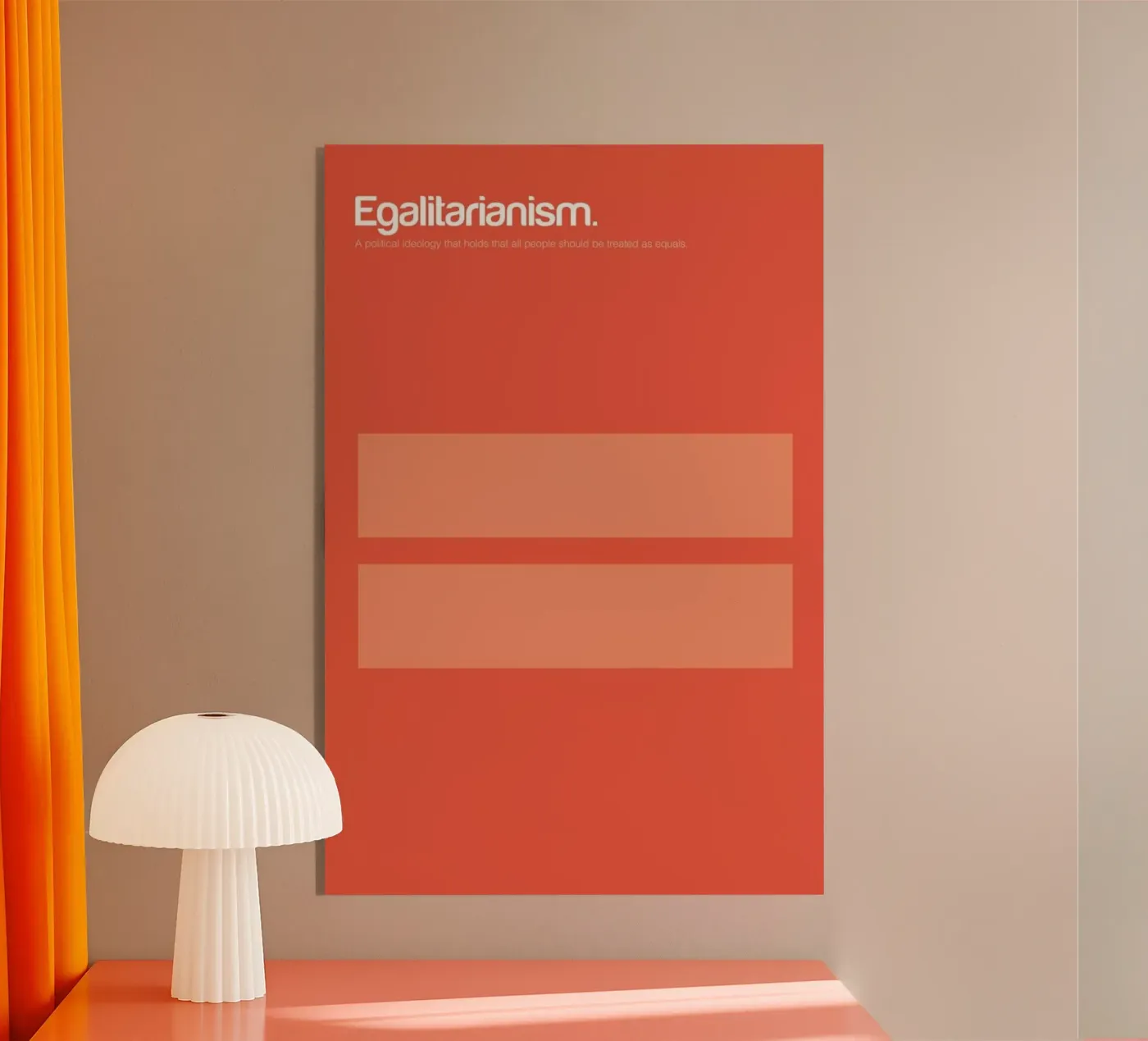 Egalitarianism acryl van Genís Carreras