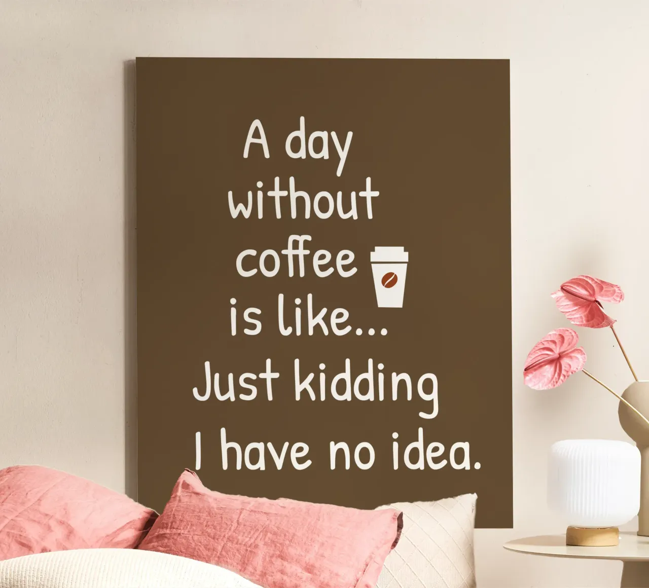 A day without coffee is like. Just kidding I have no idea tela da happieeagle