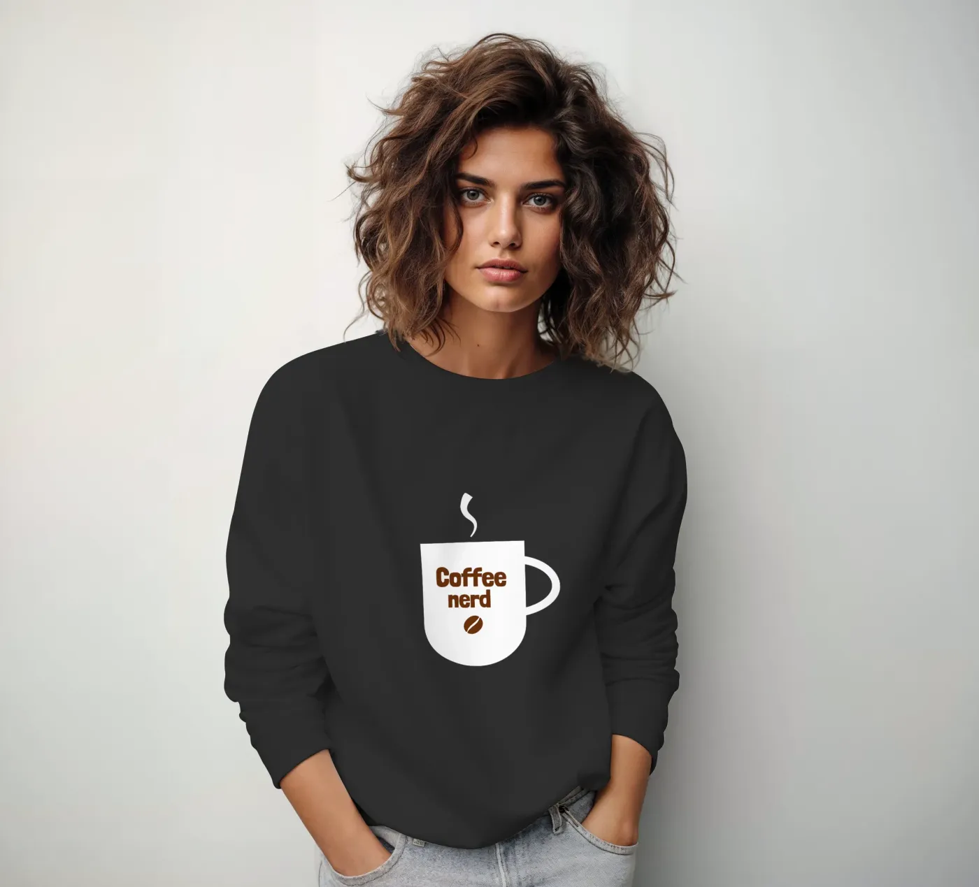 Coffee nerd felpa da happieeagle