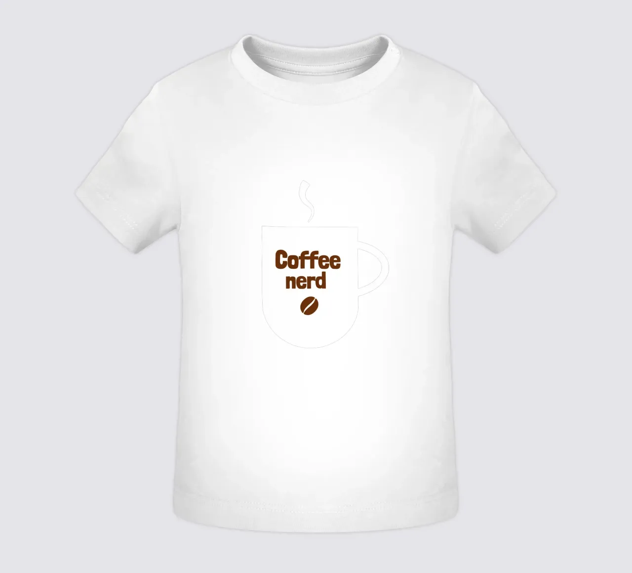 Coffee nerd maglietta neonato da happieeagle
