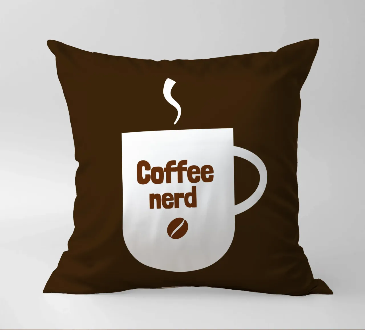 Coffee nerd cojín de happieeagle