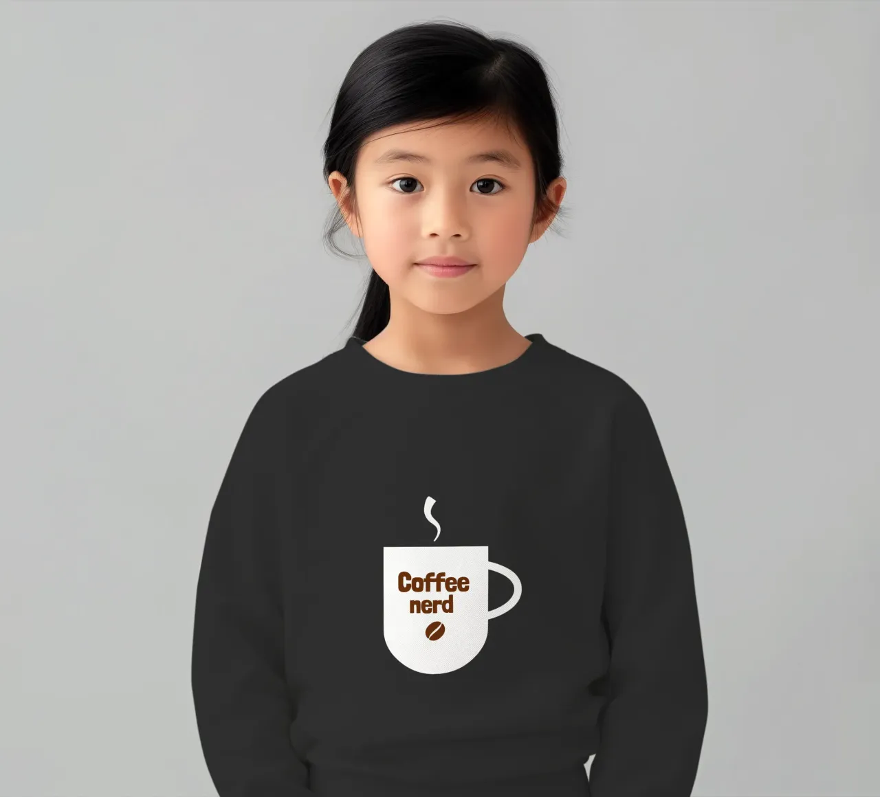 Coffee nerd felpa bambino da happieeagle