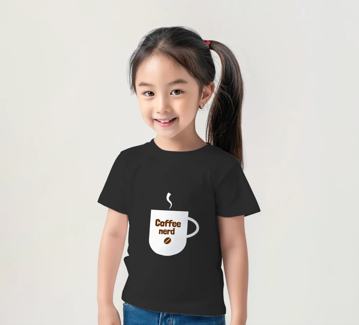 Coffee nerd t-shirt bambini da happieeagle