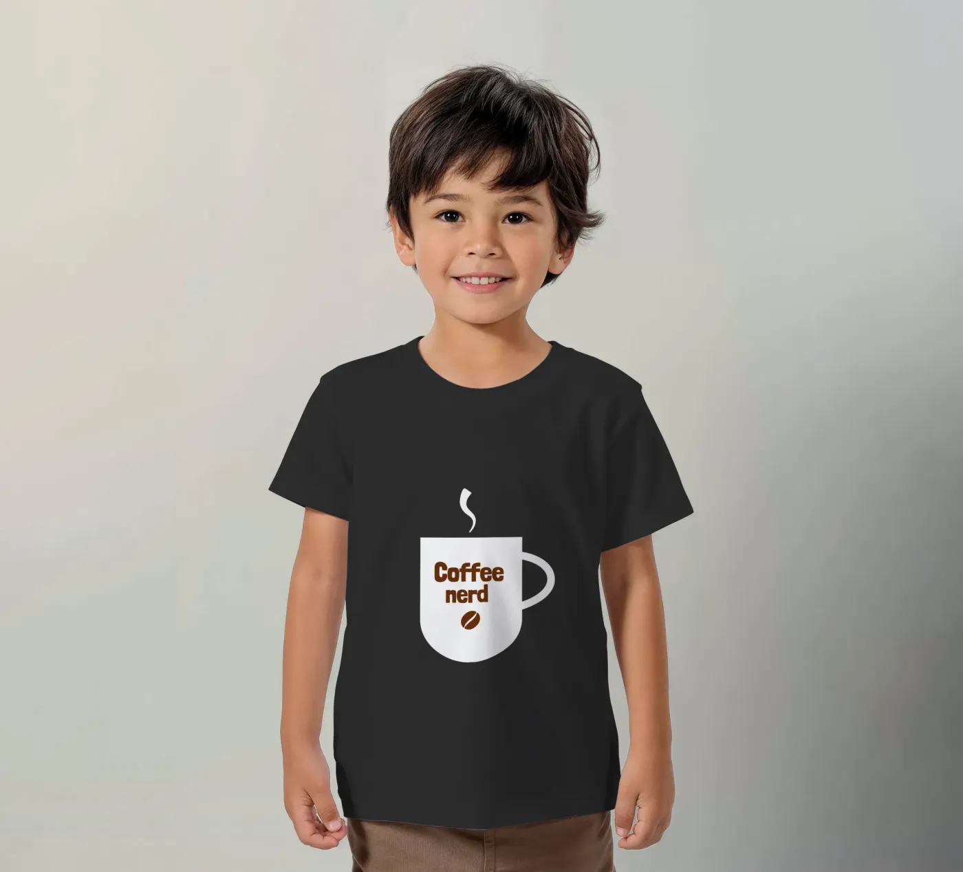 Coffee nerd t-shirt bambini da happieeagle
