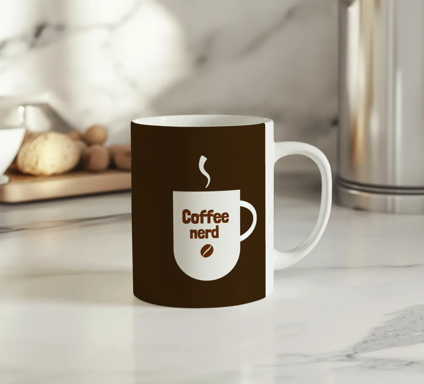 Coffee nerd ceramic mug by happieeagle