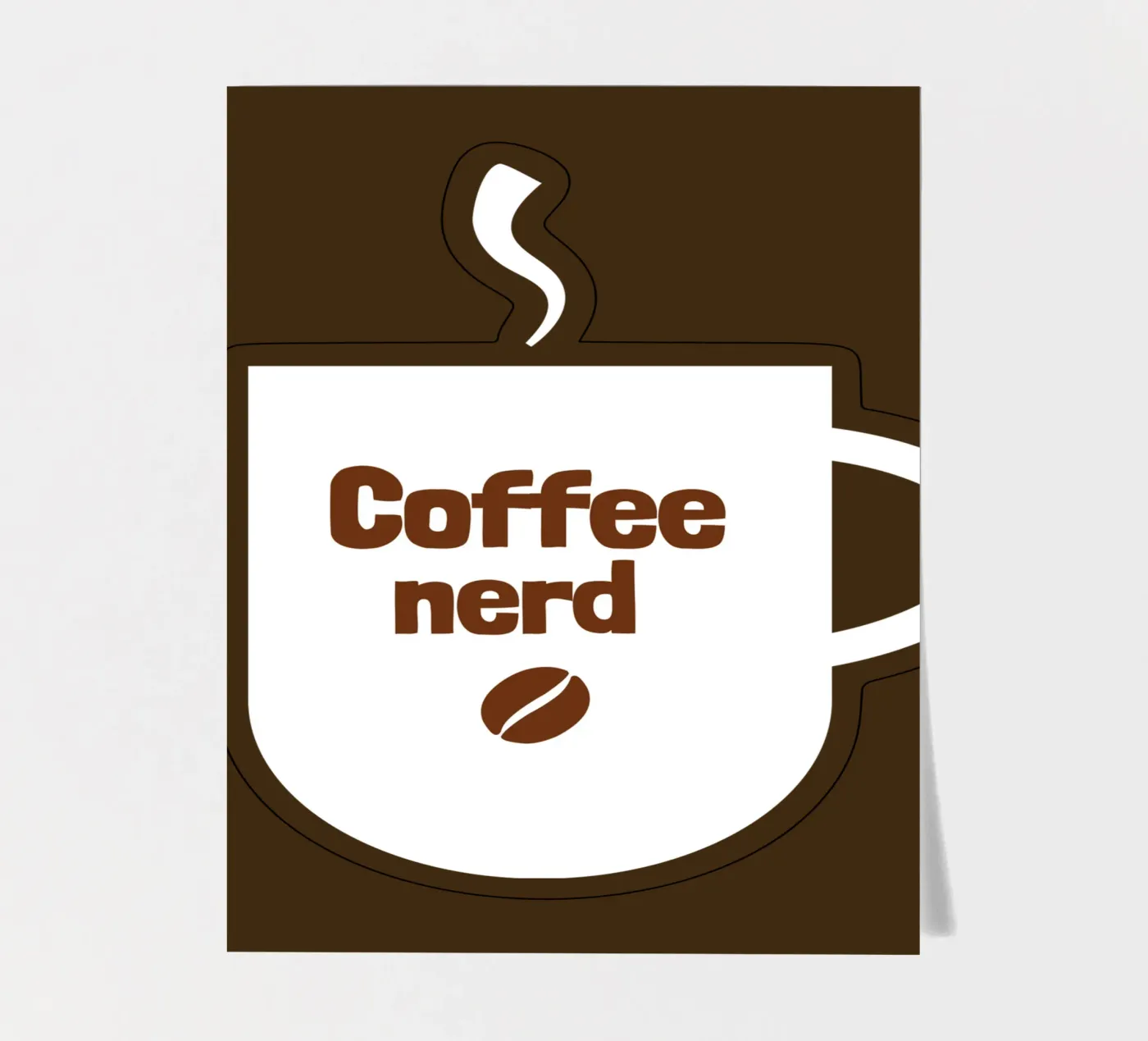Coffee nerd stickervel van happieeagle