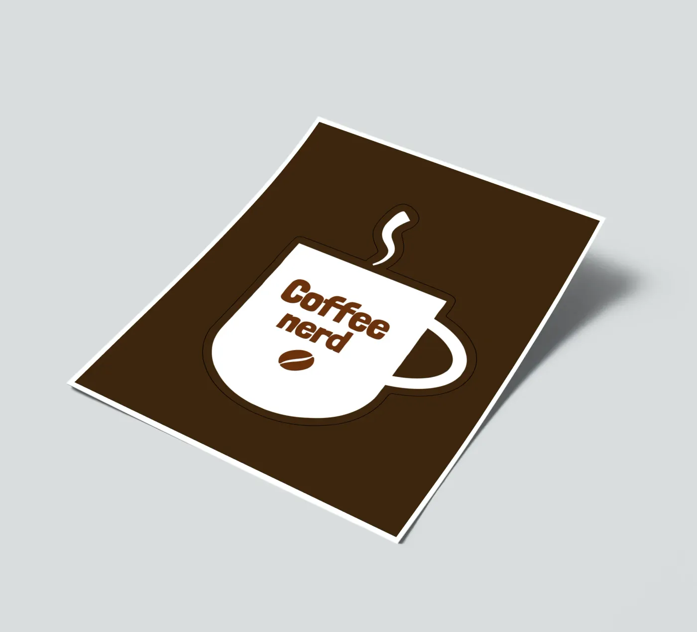 Coffee nerd stickervel van happieeagle